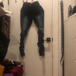 Stylish Women's Dark Blue Star Jeggings